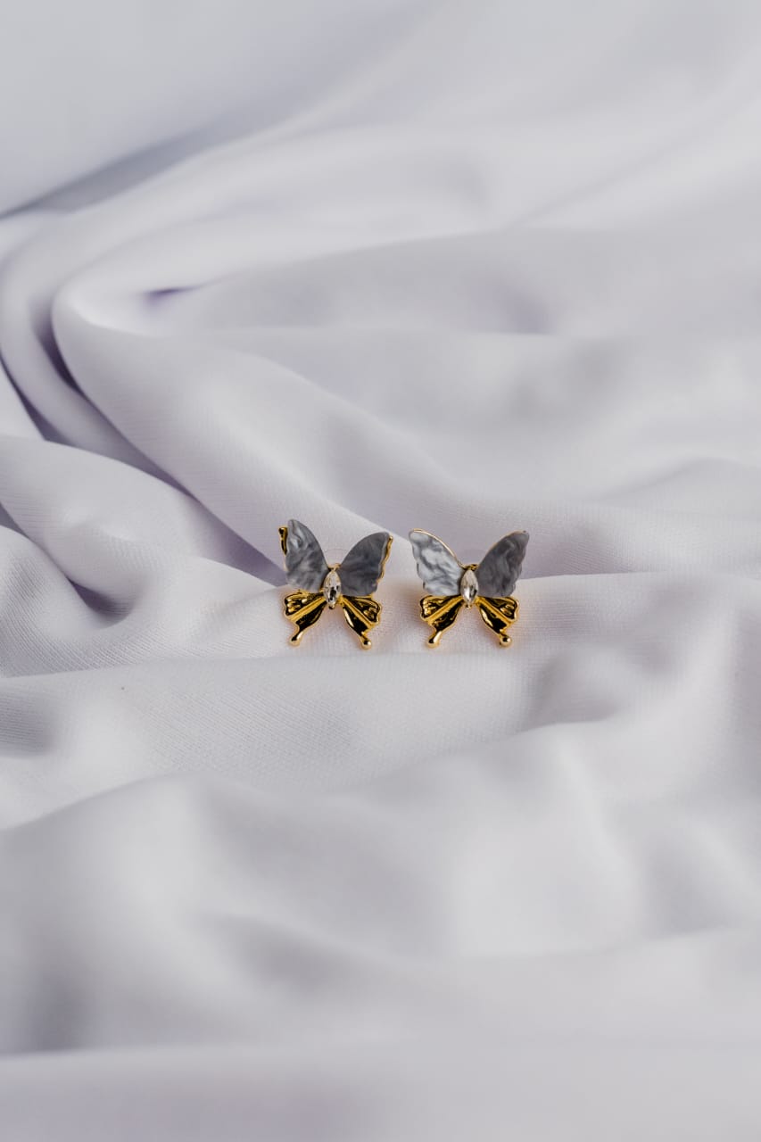 Pearl Mist Butterfly Earrings