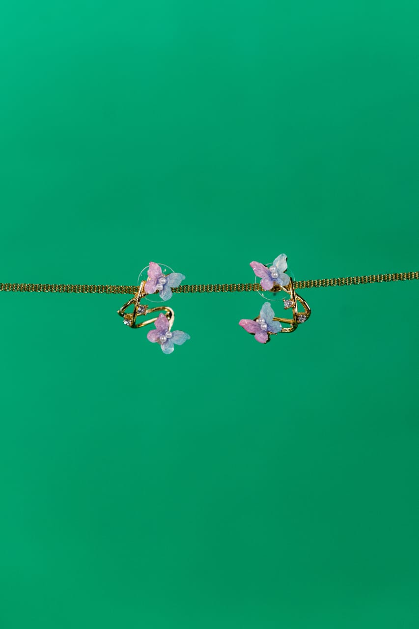 Blossom Breeze Butterfly Earrings