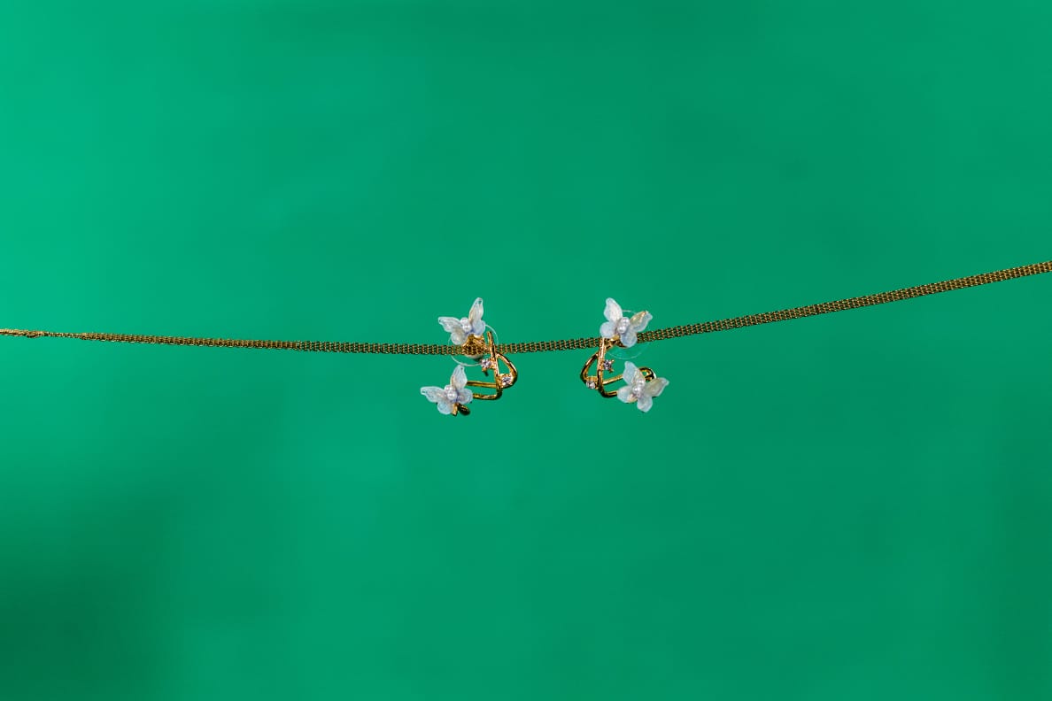 Sky Flutter Butterfly Earrings