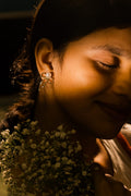 Pearl bow earrings