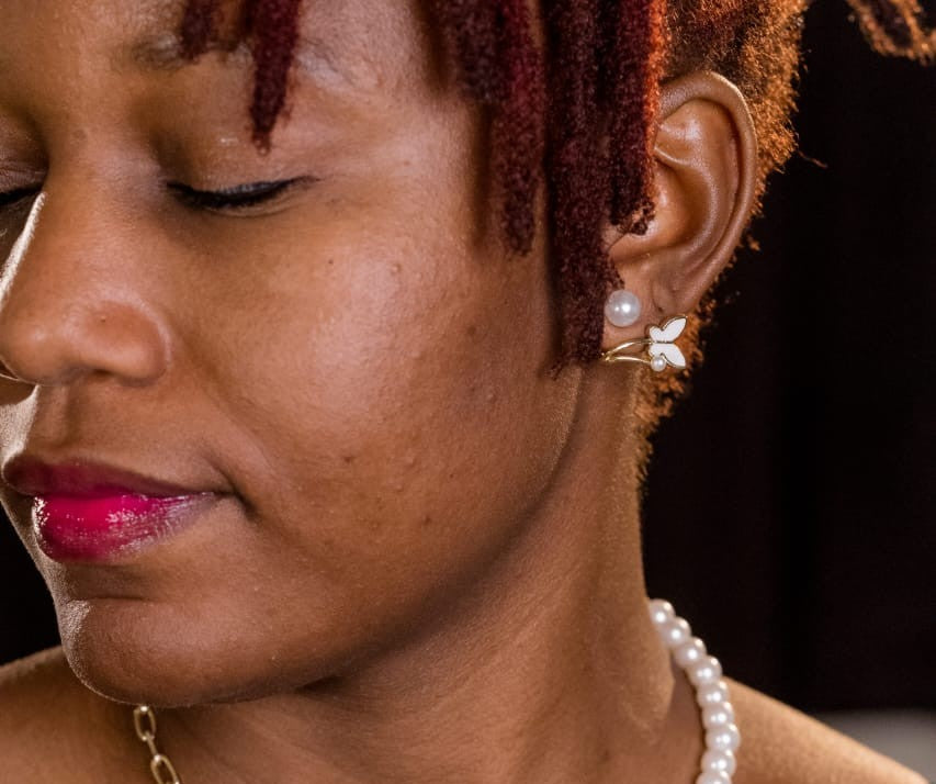 Pearl Vine Drop Earrings