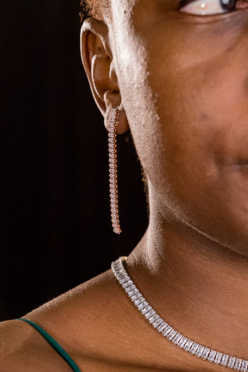 Luxe Crystal Hoop Earrings