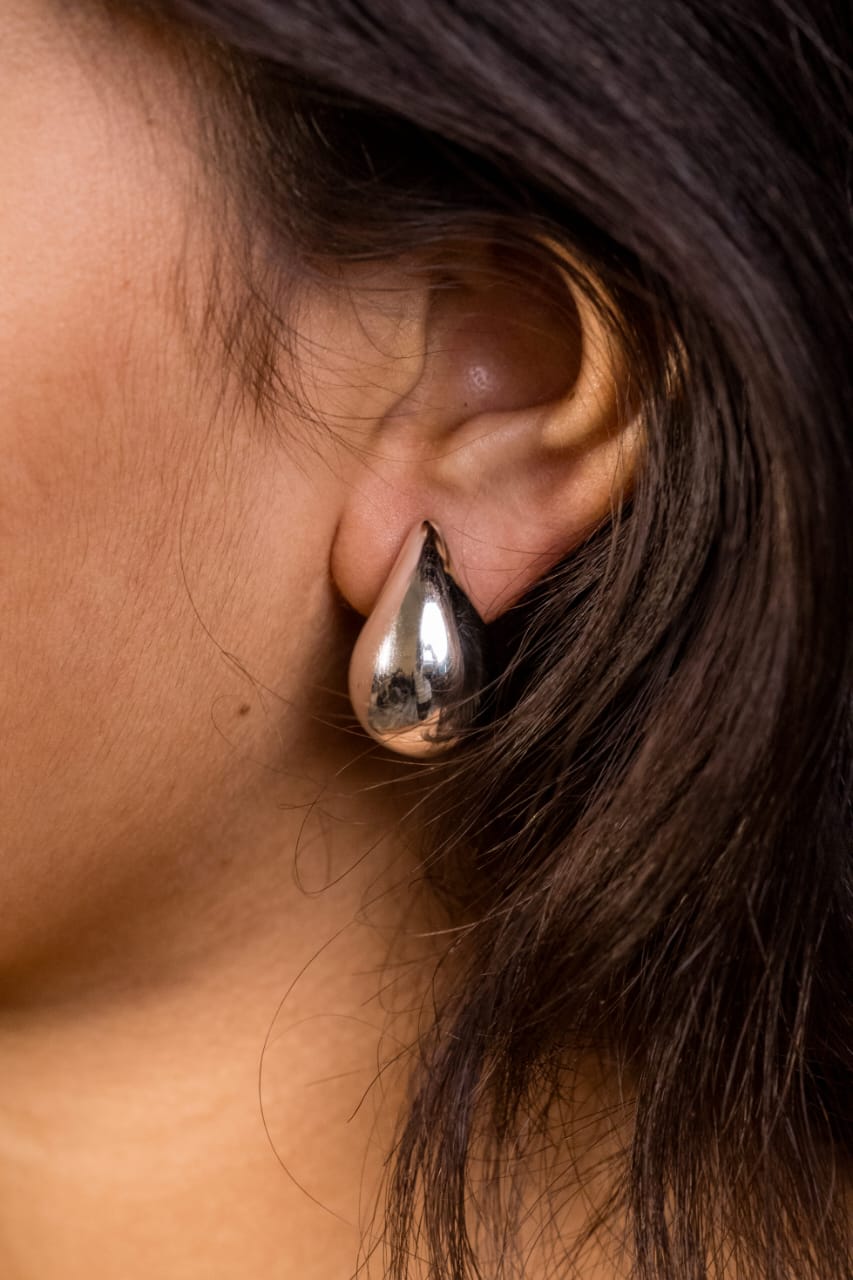 Silver Dew Drop Earrings