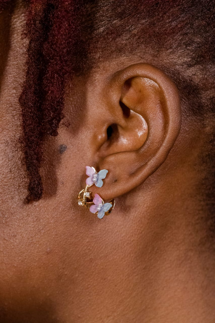 Blossom Breeze Butterfly Earrings