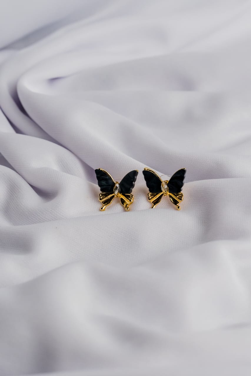 Midnight Glow Butterfly Earrings