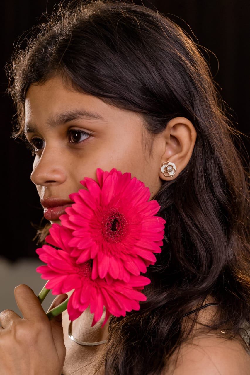Golden Bloom Knot Earrings