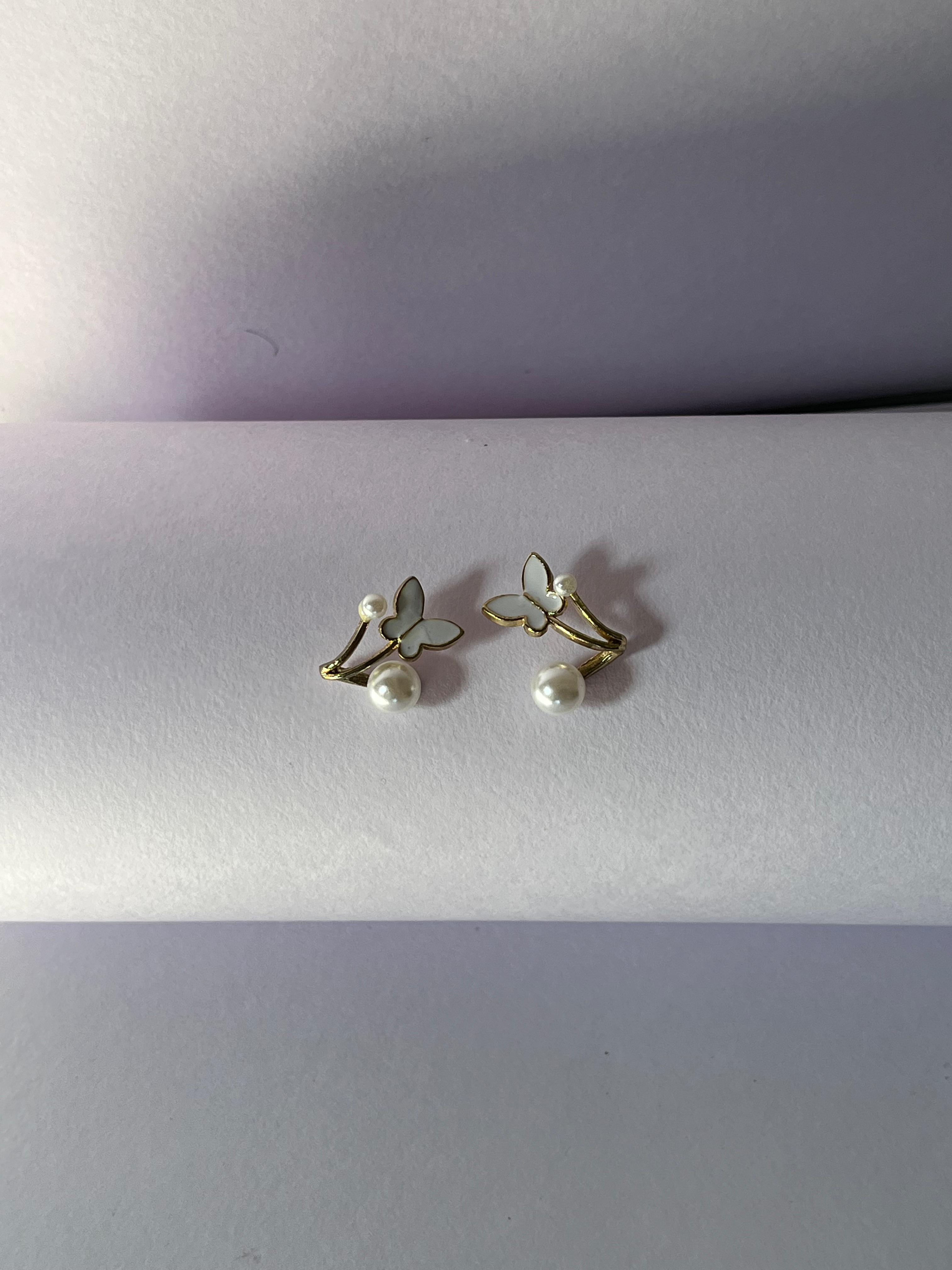 Pearl Vine Drop Earrings